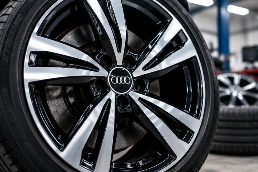 Refurbished multi-spoke alloy wheel with a clean finish